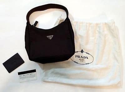 PRADA Brown Mini Tessuto Sport Mosto Nylon Shoulder Hobo 